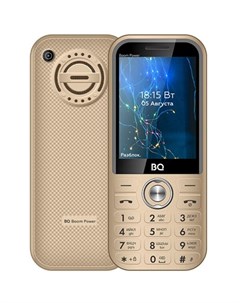 Мобильный телефон bq 2826 boom power золотистый Bq-mobile