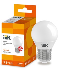 Светодиодная лампа LLE G45 5 230 30 E27 Iek