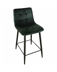 Барный стул Aks Home Mia велюр зеленый HLR57 черный Akshome