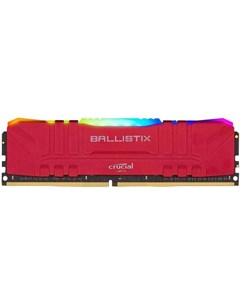 Оперативная память DRAM Ballistix Red RGB 16GB DDR4 3600MT s BL16G36C16U4RL Crucial