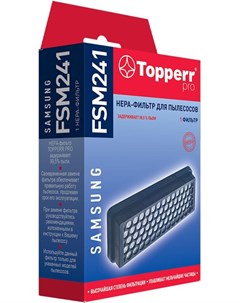 Аксессуары для пылесосов Фильтр FSM 241 для Samsung 1160 Topperr