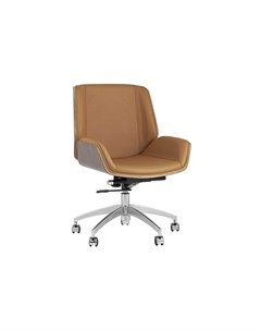 Кресло офисное topchairs crown коричневый 60x90x62 см Stool group