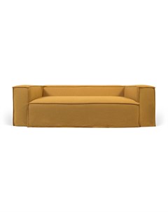 Двухместный диван blok желтый 210x69x100 см La forma