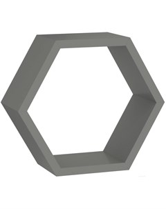 Полка FHS 300 Hexagonal Shelf SZ 67702 300x260x115x18 серый Domax