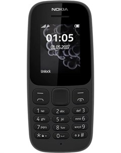 Мобильный телефон 105 SS TA 1010 Black Nokia