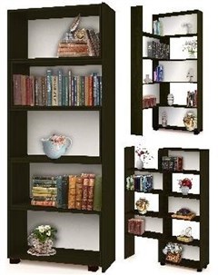 Книжный шкаф и стеллаж СТ 1 венге Vental