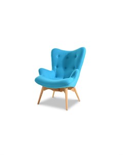 Кресло голубой 82 0x92 0x72 0 см Europe style