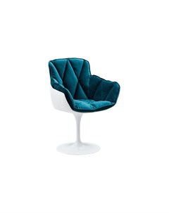 Кресло marin blue fabric бирюзовый 55 5x82 0x61 0 см Europe style
