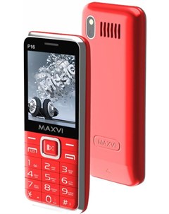 Мобильный телефон P16 красный Maxvi