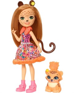 Кукла с аксессуарами Enchantimals Чериш Гепарди с питомцем FJJ20 Mattel