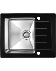 Кухонная мойка со стеклом GS 6250 Black Zorg sanitary