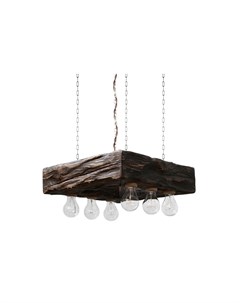 Подвесной светильник из дерева forte коричневый 40x10x40 см Ruwoo