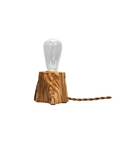 Настольный деревянный светильник querk коричневый 10x10x10 см Ruwoo