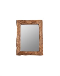 Зеркало в деревянной раме cube коричневый 45x60x10 см Ruwoo