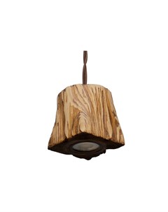 Подвесной светильник из дерева querkled коричневый 10x10x10 см Ruwoo