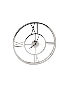 Часы настенные металлические круглые серебристый 40x40 см Garda decor