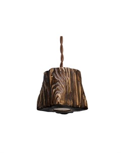 Подвесной светильник из дерева querkled коричневый 10x10x10 см Ruwoo