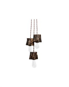 Подвесной светильник из дерева querk03 коричневый 10x10x10 см Ruwoo