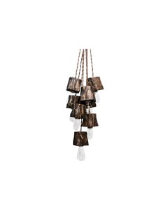 Подвесной светильник из дерева querk08 коричневый 10x10x10 см Ruwoo