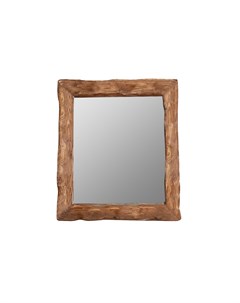 Зеркало в деревянной раме cube коричневый 65x70x10 см Ruwoo