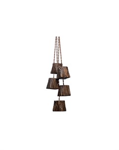 Подвесной светильник из дерева querkled05 коричневый 10x10x10 см Ruwoo
