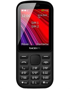 Мобильный телефон TM 208 черный красный Texet