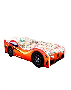 Кровать машина карлсон ламборджини без доп опций красный 75x50x170 см Magic cars