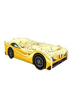Кровать машина карлсон феррари без доп опций желтый 75x50x170 см Magic cars