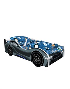 Кровать машина карлсон бмв без доп опций черный 75x50x170 см Magic cars
