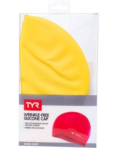 Шапочка для плавания Wrinkle Free Silicone Cap желтый LCS 720 Tyr