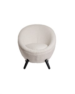Кресло искусственный каракуль кремовый бежевый 79x83x83 см Garda decor