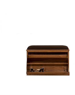 Обувница кожа коричневая коричневый 83x50x35 см Satin furniture