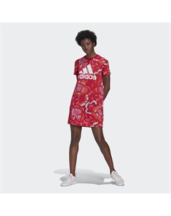 Платье футболка FARM Rio Floral Print Sport Inspired Adidas