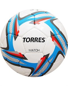 Футбольный мяч Match pазмер 5 белый синий красный Torres