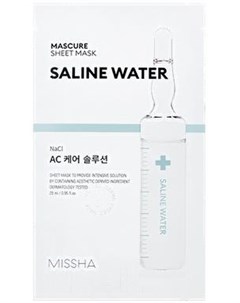 Маска для лица тканевая Mascure AC Care Solution Sheet Mask Saline Water 28мл Missha
