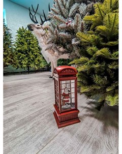 Новогоднее украшение Телефонная будка с Сантой 485766 Greenterra