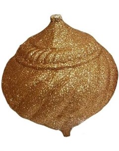 Новогоднее украшение Юла 20 см парча золото Greenterra