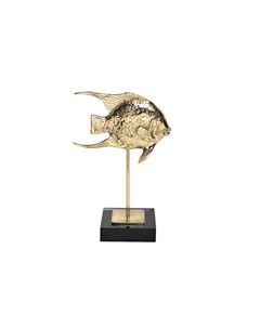 Статуэтка рыба золотая золотой 15x21x15 см Garda decor