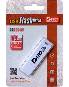 Usb flash DB8001 64 Gb белый DB8001W 64G Dato