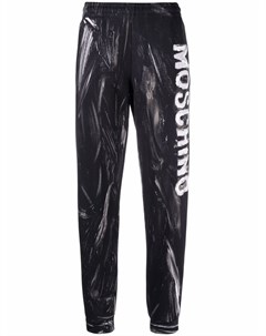 Спортивные брюки с абстрактным принтом Moschino