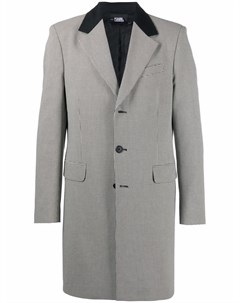 Однобортное пальто узкого кроя Karl lagerfeld
