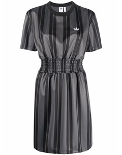 Платье в полоску с логотипом Adidas