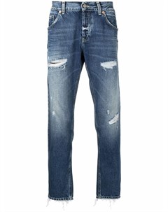 Прямые джинсы pre owned с эффектом потертости Dondup