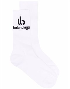 Носки в рубчик с логотипом Balenciaga