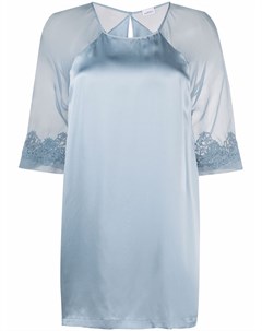 Ночная рубашка с кружевной вышивкой La perla