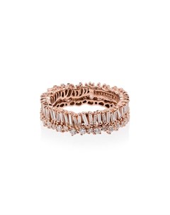 Кольцо Short Stack из розового золота с бриллиантами Suzanne kalan