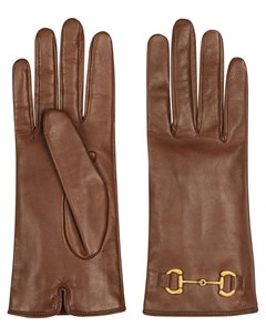 Перчатки с пряжкой Horsebit Gucci