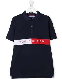 Рубашка поло с логотипом Flag Tommy hilfiger junior
