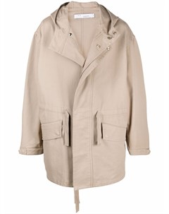 Однобортное пальто с капюшоном Iro