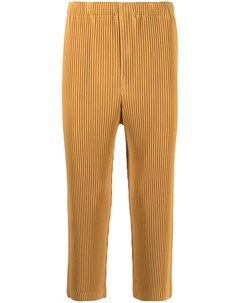 Укороченные плиссированные брюки Homme plissé issey miyake